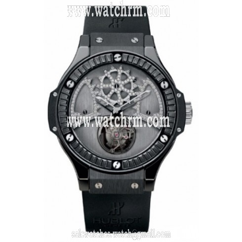 Hublot Big Bang Tourbillon Black Diamond Dial Men's Watch 305.CD.0002.RX.1900