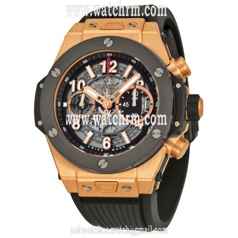 Hublot Big Bang Unico King Gold Ceramic Skeletal Dial Men's Watch 411.OM.1180.RX