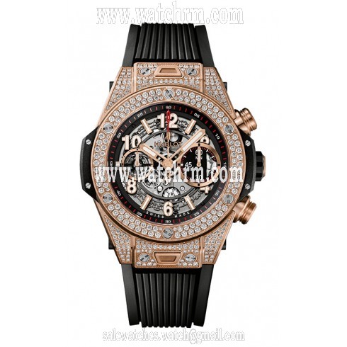 Hublot Big Bang Unico King Gold Dial Silver Automatic Men's Watch 411.OX.1180.RX.1704