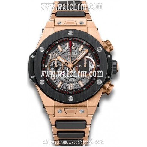Hublot Big Bang UNICO Skeleton Dial 18k Rose Gold Chronograph Men's Watch 411.OM.1180.OM