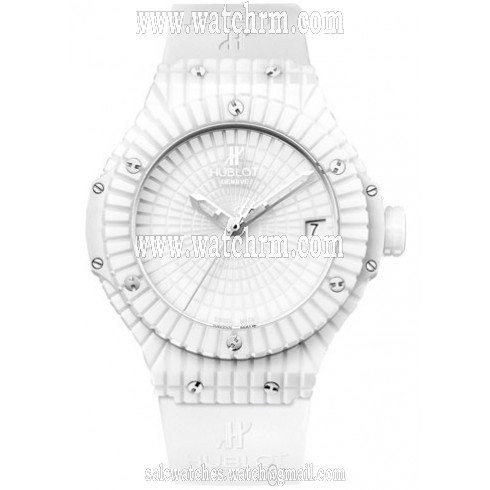 Hublot Big Bang White Caviar Ceramic Men's Watch 346.HX.2800.RW