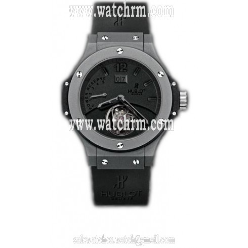 Hublot Big Date Tourbillon Black Dial Ceramic Men's Watch 302.CI.134.RX