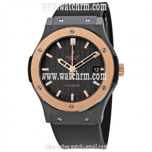 Hublot Ceramic King Gold Black Dial Automatic Men's Watch 511.CO.1780.RX