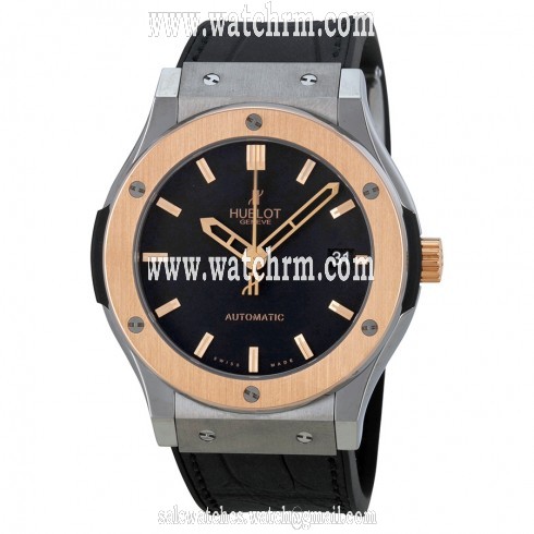 Hublot Classic Fusion Automatic Black Dial Black Leather Men's Watch 511NO1180LR