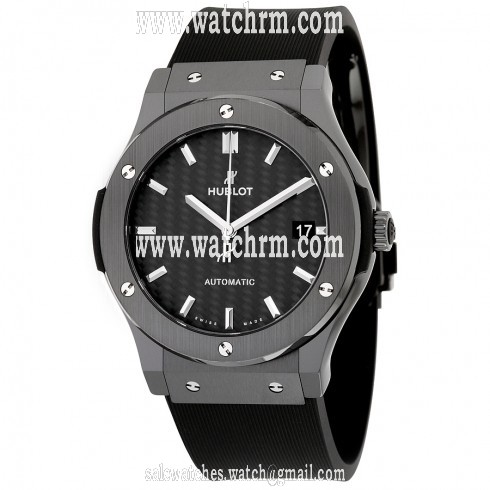 Hublot Classic Fusion Automatic Black Dial Black Rubber Men's Watch 511.CM.1771.RX