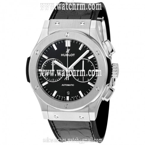 Hublot Classic Fusion Black Dial Chronograph Titanium Automatic Men's Watch 521.NX.1171.LR
