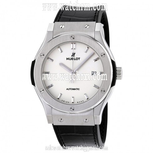 Hublot Classic Fusion Automatic Opaline Dial Titanium Men's Watch 542.NX.2611.LR