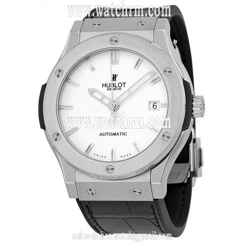 Hublot Classic Fusion Automatic White Dial Black Leather Men's Watch 511NX2610LR