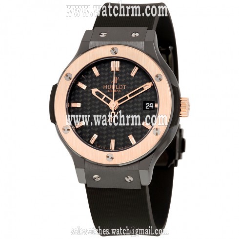 Hublot Classic Fusion Black Carbon Dial Ladies Watch 561.CO.1780.RX