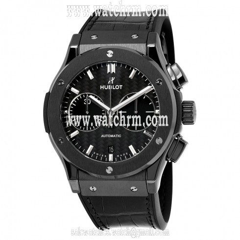 Hublot Classic Fusion Black Ceramic Case Chronograph Watch 521.CM.1771.LR