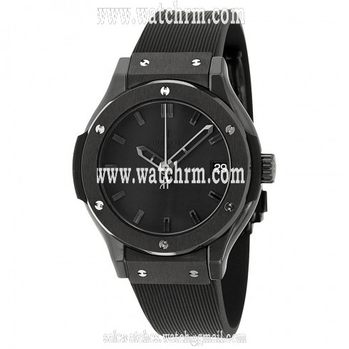Hublot Classic Fusion Black Dial Black Ceramic Unisex Watch 581.CM.1110.RX