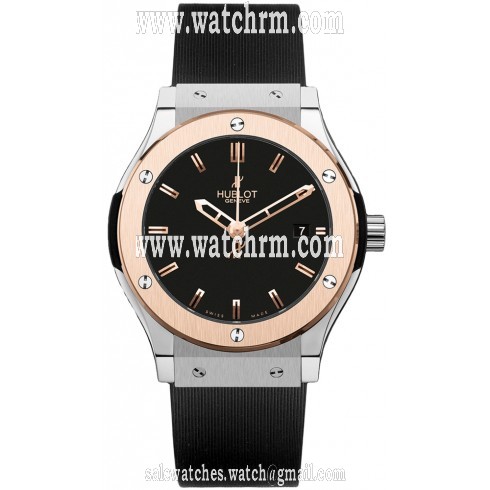 Hublot Classic Fusion Black Dial Black Rubber Men's Watch 561ZP1180RX