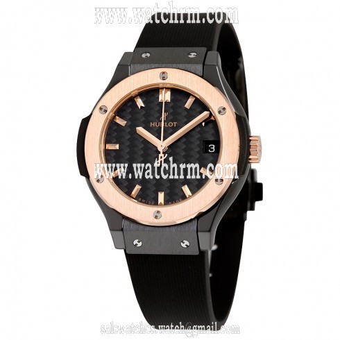 Hublot Classic Fusion Black Dial Black Rubber Watch 581CO1781RX