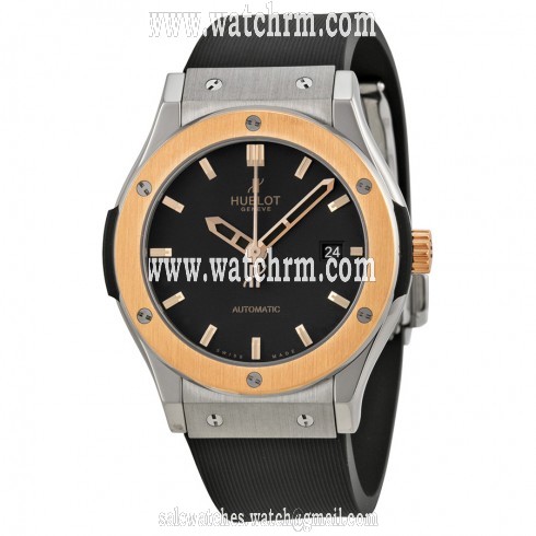Hublot Classic Fusion Black Dial Rubber Men's Watch 542.ZP.1180.RX