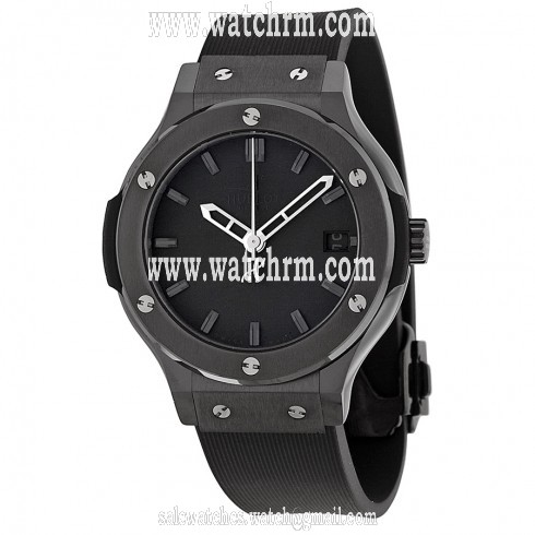 Hublot Classic Fusion Black Dial Rubber Strap Men's Watch 561.CM.1110.RX
