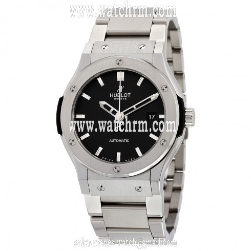 Hublot Classic Fusion Black Dial Titanium Automatic Men's Watch 542.NX.1170.NX