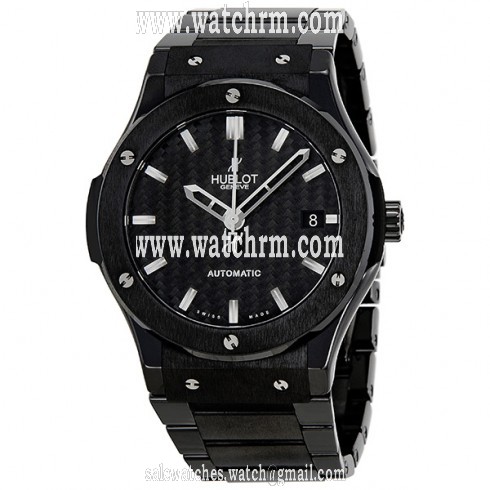 Hublot Classic Fusion Carbon Fiber Dial Black Ceramic Men's Watch 511CM1770CM