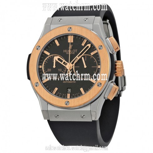 Hublot Classic Fusion Chronograph Black Dial Rubber Men's Watch 521.NO.1180.RX