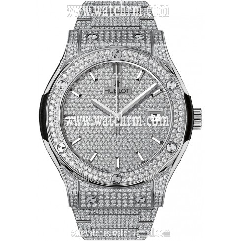 Hublot Classic Fusion Diamond Pave Dial Men's Watch 542.NX.9010.NX.3704