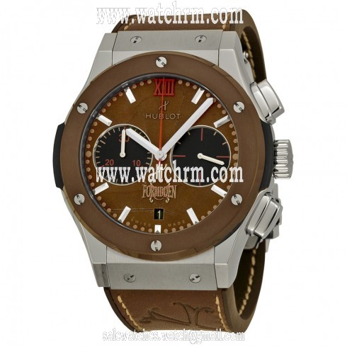 Hublot Classic Fusion Forbidden Automatic Chronograph Tobacco Dial Brown Leather Men's Watch 521NC0589VROPX14