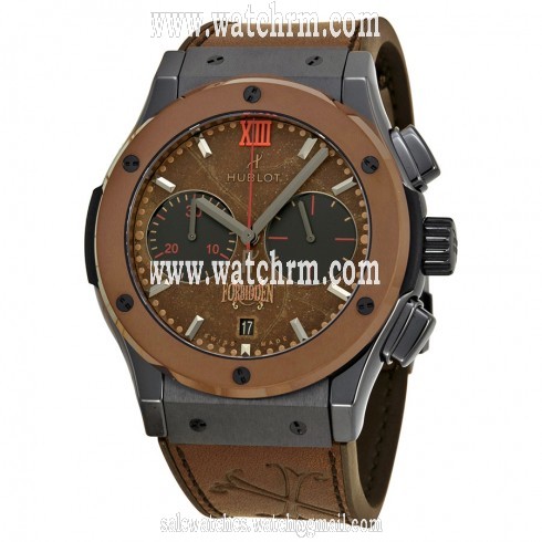 Hublot Classic Fusion Forbidden Chronograph Automatic Tobacco Dial Men's Watch 521CC0589VROPX14