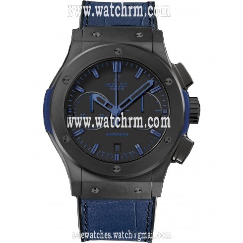 Hublot Classic Fusion Mat Black Dial Rubber And Gummy Alligator Men's Watch521.CI.1190.GR.ABB12