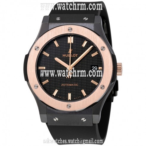 Hublot Classic Fusion Mat Carbon Fiber Dial Automatic 18 Carat King Gold Watch 511.CO.1781.RX