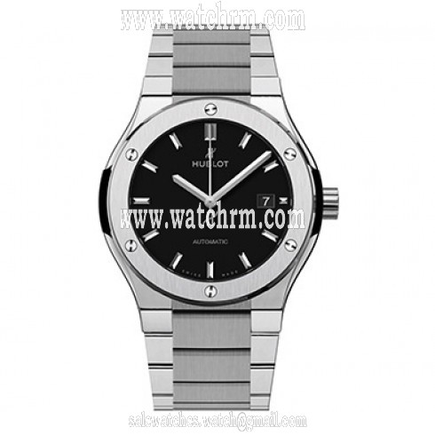 Hublot Classic Fusion Matte Black Dial Automatic Titanium Men's Watch 548.NX.1170.NX