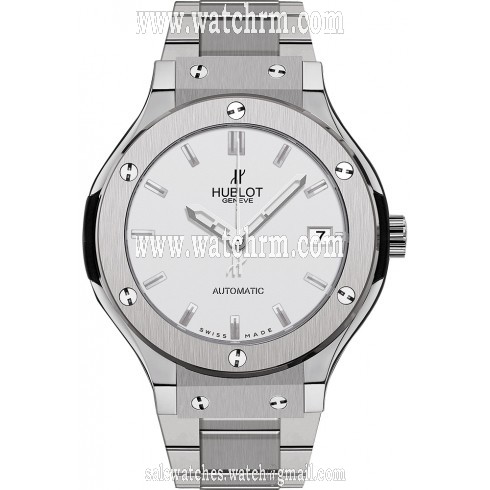Hublot Classic Fusion Silver Dial Titanium Automatic Men's Watch 565.nx.2610.nx