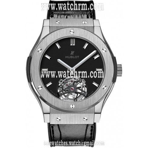 Hublot Classic Fusion Tourbillon 45mm Dial Black Automatic Men's Watch 505.NX.1170.LR
