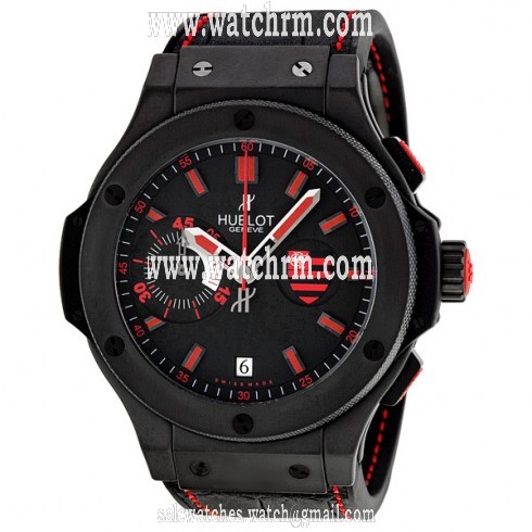 Hublot Flamengo Bang Black Rubber Gummy Alligator Men's Watch 318.CI.1123.GR.FLM11