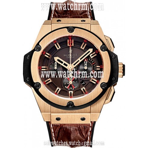 Hublot King Power Arturo Fuente Automatic Brown Dial 18 kt Rose Gold Men's Watch 703.OX.3113.HR.OPX2