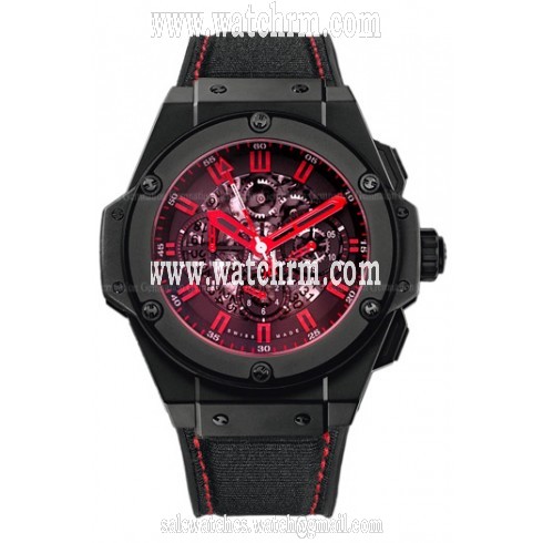 Hublot King Power Congo Mechanical Skeleton Dial Men's Watch 710.CI.1190.NR.CGO11
