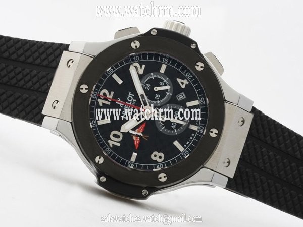 Hublot Monaco Yacht Club 301.AM.130.RX.YCM07 Black Rubber Strap Black Dial Round Watch