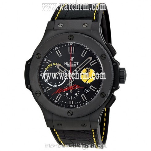 Hublot Nastie Bang Black Dial Black Ceramic Men's Watch 301CI8017GRNST11