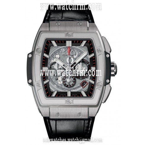 Hublot Spirit Of Big Bang Skeleton Dial Black Leather Band Automatic Men's Watch 601.NX.0173.LR.1104