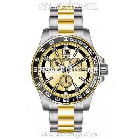 Invicta Signature Pro Diver Multi-Function Gold Dial Two-tone Men's Watch 7007
