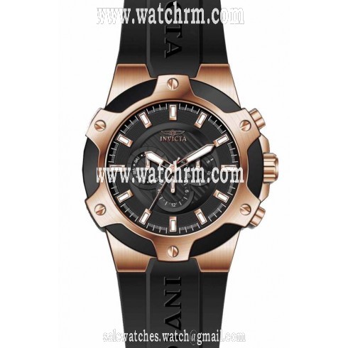 Invicta Signature Lupah Baby Multi-Function Black Dial Black Rubber Men's Watch 7020