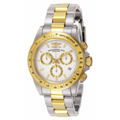 Invicta Speedway Chronograph White Dial Two-tone Men's Watch 7029