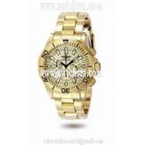 Invicta Sapphire Diver Gold Tone Stainless Steel Men's Watch 7056