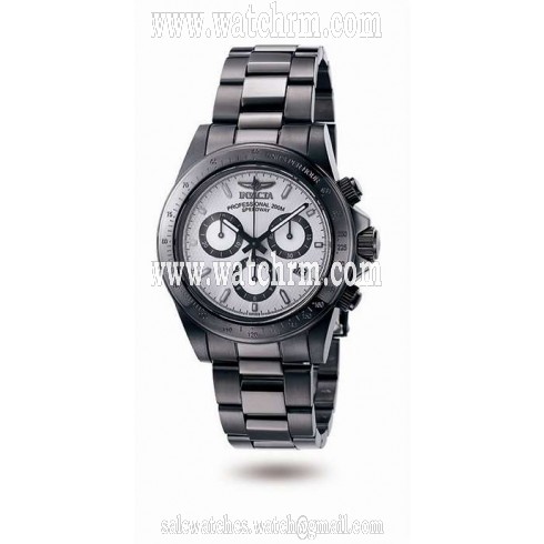 Invicta Speedway Chronograph White Dial Gunmetal Ion-plated Men's Watch 7115