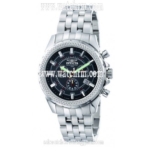 Invicta Air Legend Black Dial Stainless Steel Men's Watch 7166