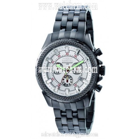 Invicta Air Legend Silver Dial Black Ionic Stainless Steel Men's Watch 7169