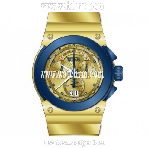 Invicta Akula Chronograph Gold Dial Watch 14520