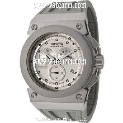 Invicta Akula Chronograph Grey Dial Stainless Steel Grey Rubber Men's Watch 5285