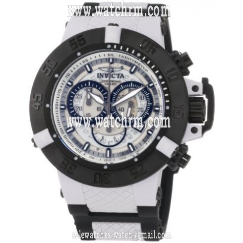 Invicta Anatomic Subaqua Chronograph White Dial Men's Watch 0933