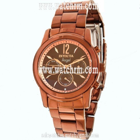 Invicta Angel Brown IP Stainless Steel GMT Ladies Watch 12510