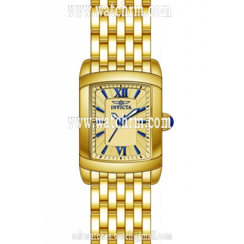 Invicta Angel Champagne Dial Gold Ion-plated Ladies Watch 15375