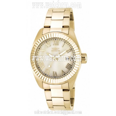 Invicta Angel Champagne Dial Gold-plated Ladies Watch 20316