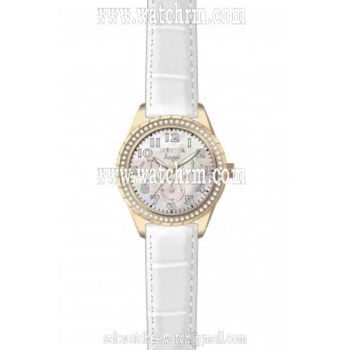 Invicta Angel Chronograph Multi-Function Mother of Pearl Dial Ladies Watch 12608